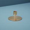 gold candlestick holder