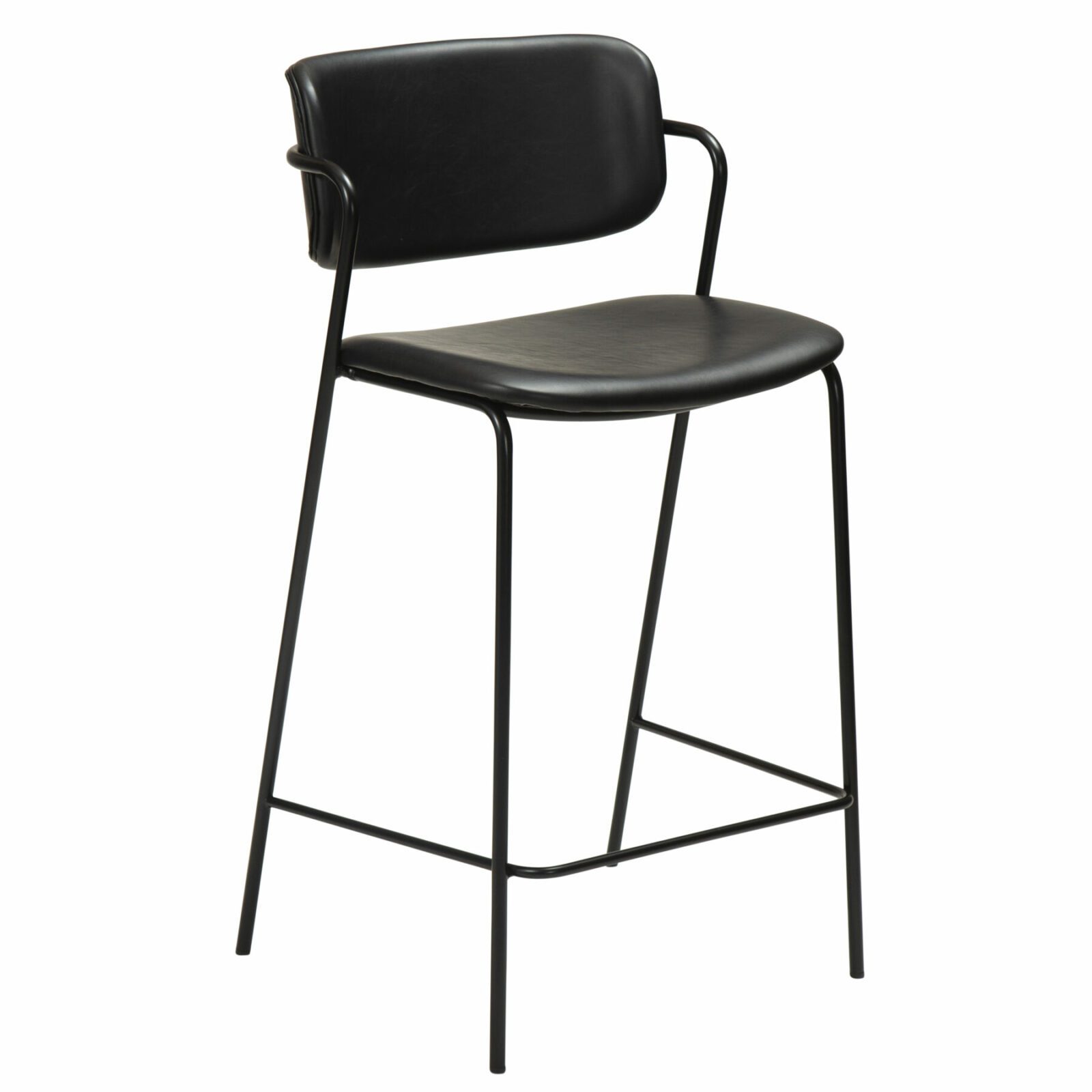 zed-counter-stool-vintage-black-art-leather-w-black-metal-legs-300103100-01-main Zed Counter Stool