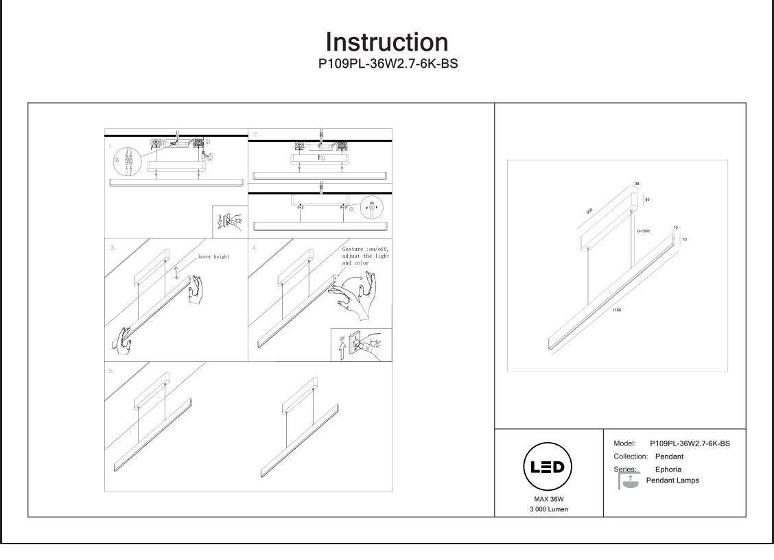 Euphoria White Pendant Light Dunvara Design