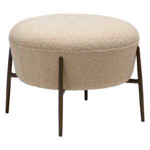 ORBIT Footstool - with Antique Brass Legs