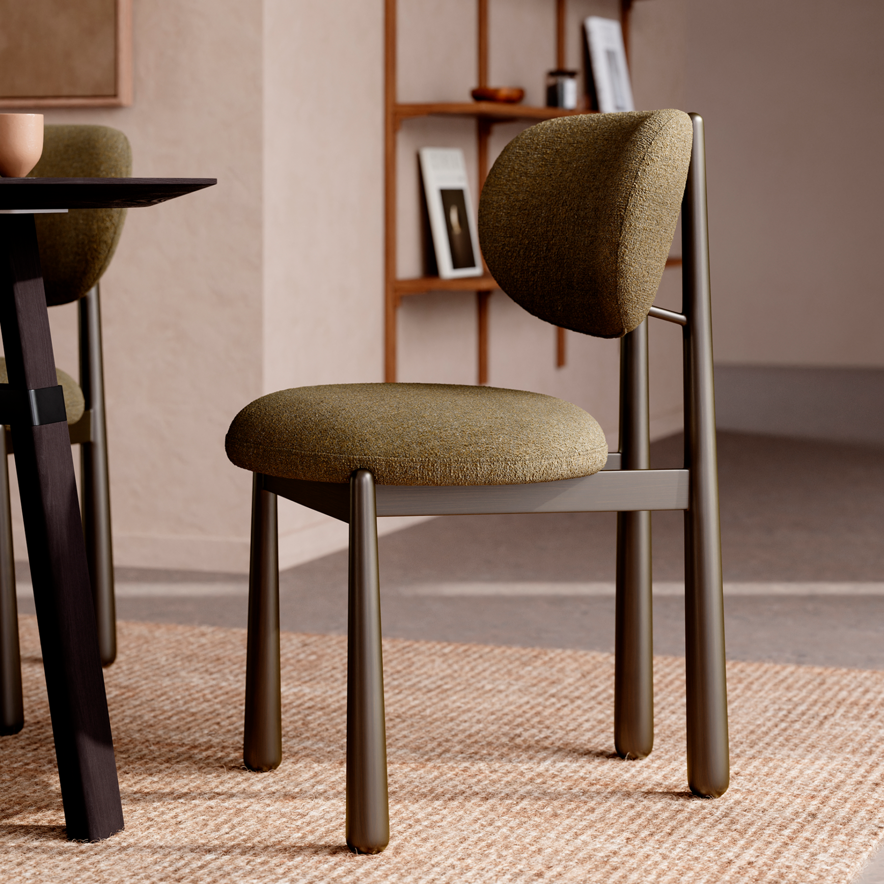 woke-chair-dark-olivr-boucle-fabric-lifestyle