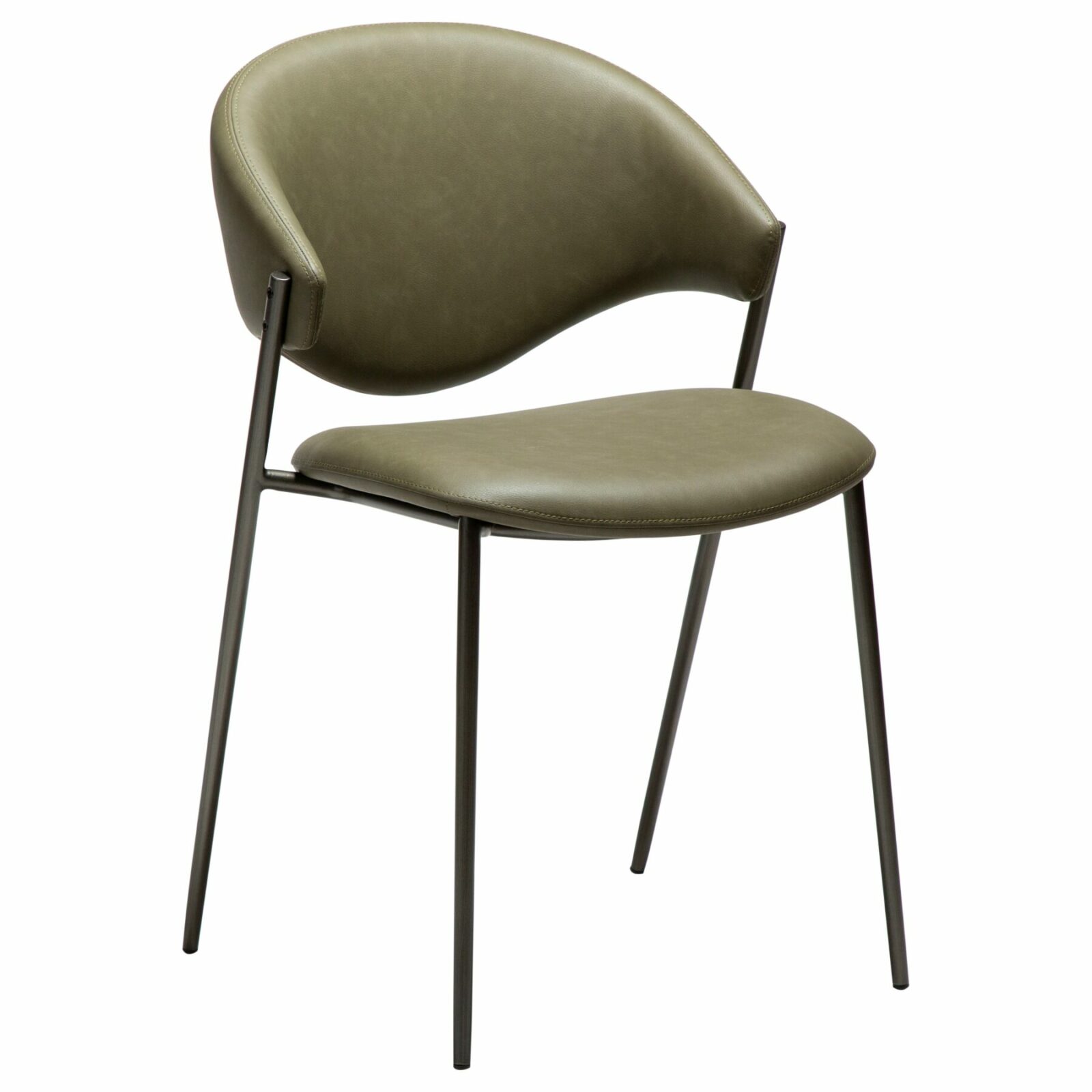 zone-chair-dark-olive-faux-leather-w-antique-pewter-legs_100107401_01-main Zone Dark Olive