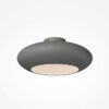 Aros grey LED ceiling light modern 400mm flush mount ceiling light