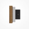 basic-wood-wall-light-linear-side-view Basic texture wood wall light linear modern LED wall light measurements