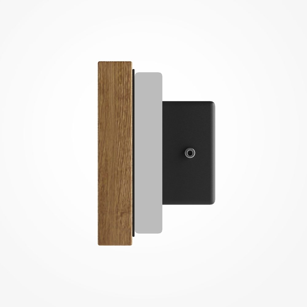 basic-wood-wall-light-linear-side-view Basic texture wood wall light linear modern LED wall light measurements