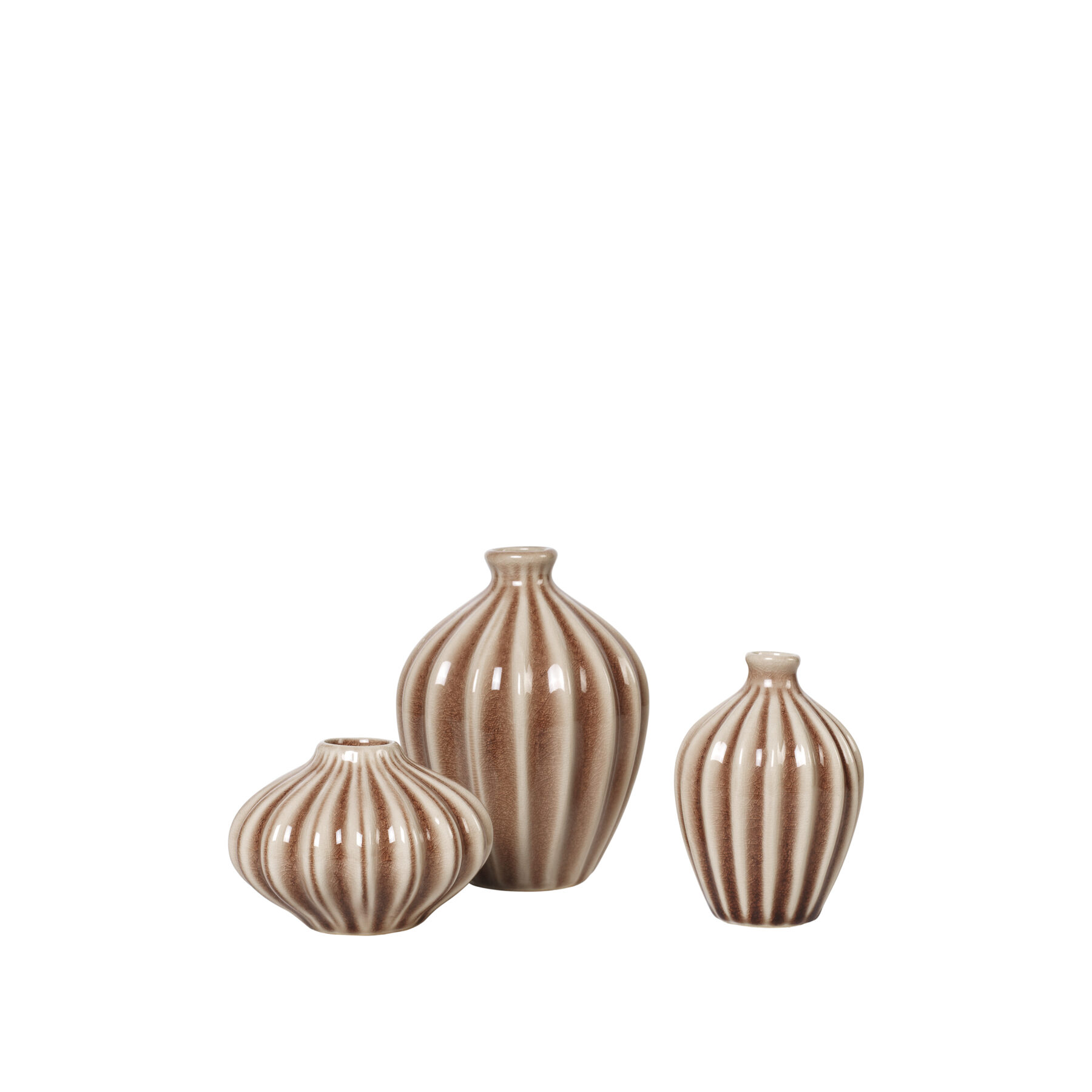 A set of Amalie Vase Fawn