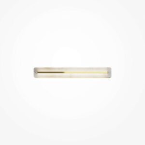 Albatre linear wall light brass modern alabaster wall light