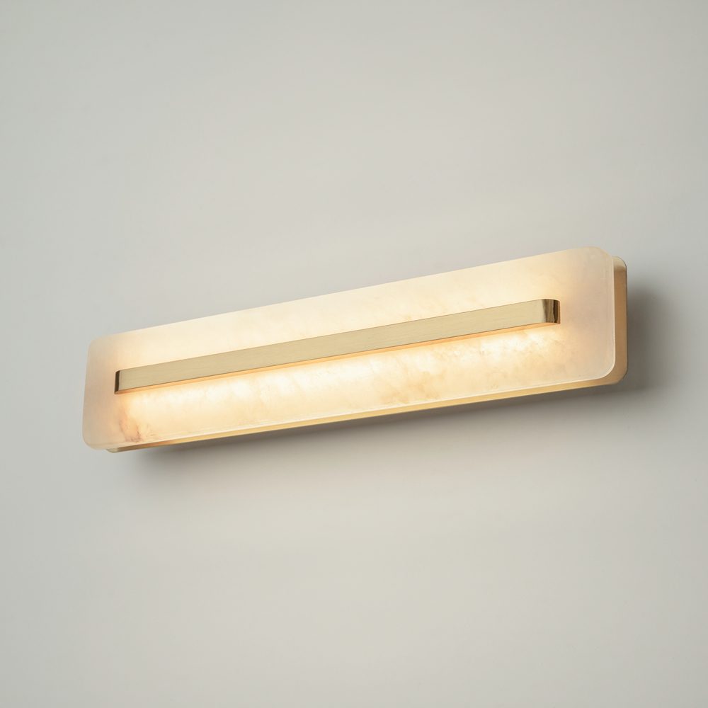 albatre-linear-wall-light-angled Albatre linear wall light brass modern alabaster wall light