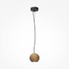 basic-wood-pendant-light wood pendant light with natural oak sphere shade and black ceiling fitting, modern lighting