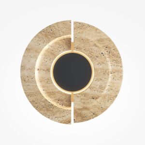 Daylight travertine wall light gold modern stone wall lighting