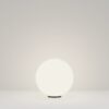 outdoor globe light with white diffuser, modern garden ball light for pathway and patio