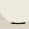 outdoor globe light with white diffuser, modern garden ball light for pathway and patio
