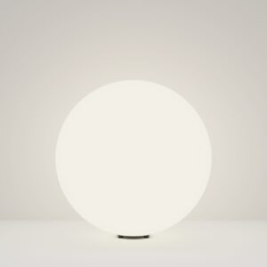 outdoor globe light with white diffuser, modern garden ball light for pathway and patio