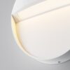 white outdoor stair light with downward glow, modern step light for pathway and steps