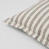 Close up image of the Marta cushion cover in grey