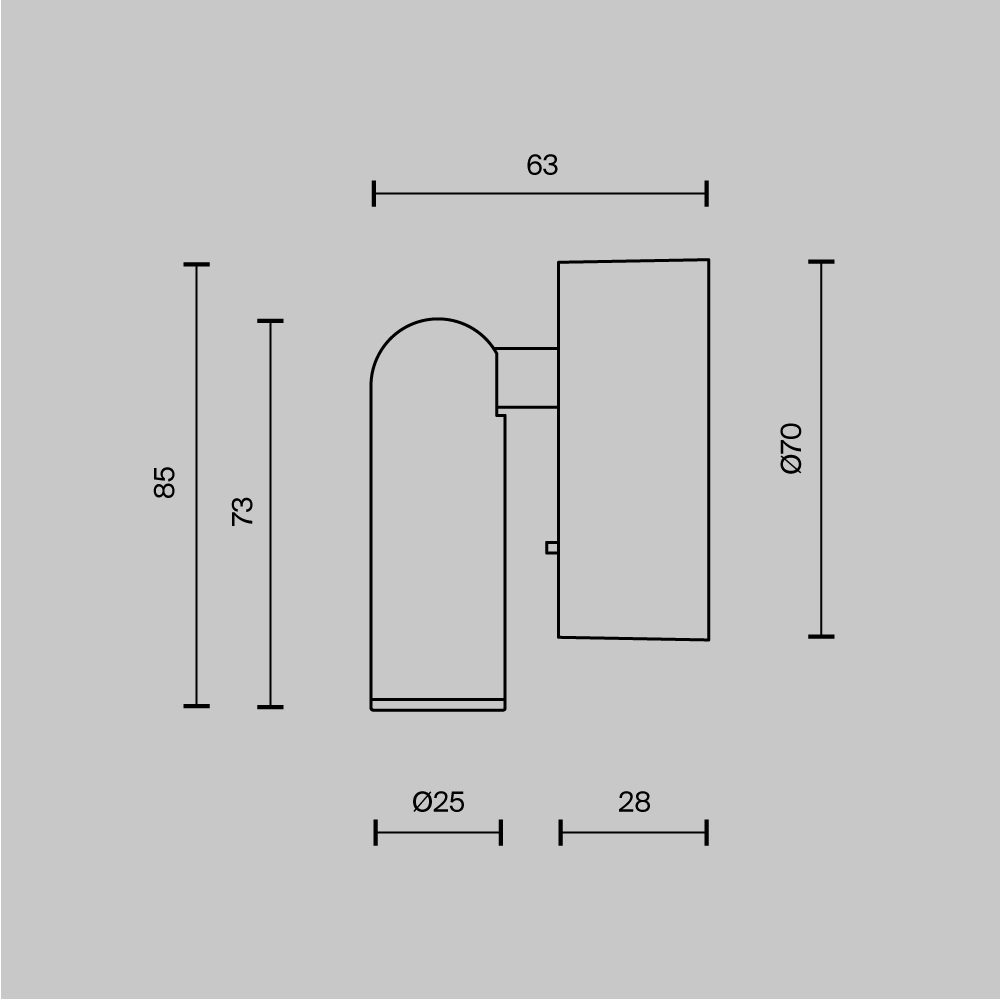 black adjustable wall reading light with focused spotlight, modern bedside wall light