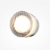 Olo ribbed glass wall light brass modern decorative wall light
