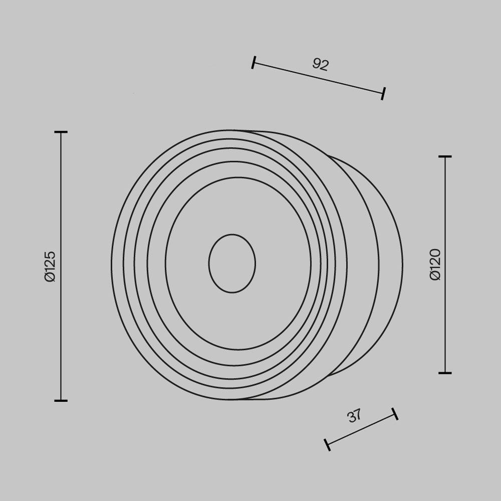 Olo smooth glass wall light brass modern decorative wall light