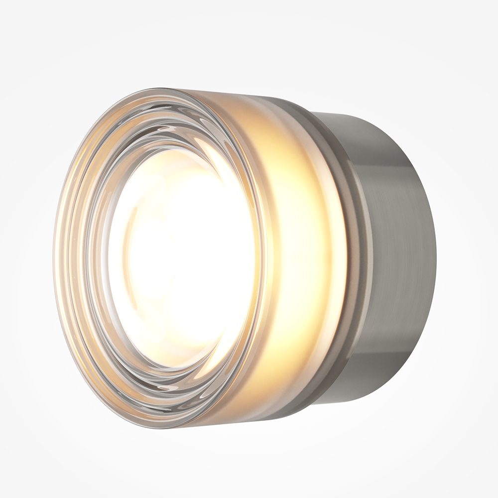 Olo smooth glass wall light brass modern decorative wall light