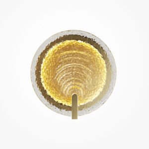 Regatta textured glass wall light gold modern decorative wall lighting