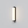 Black outdoor wall light with frosted diffuser, modern IP54 exterior wall lighting