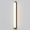 Black outdoor wall light with frosted diffuser, modern IP54 exterior wall lighting