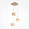 scala-trio-pendant-light-brass-and-ribbed-glass Scala trio pendant light with ribbed glass shades and brass finish, modern statement ceiling lighting