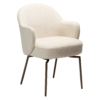BAE Chair Swivel in simply beige with antique brass legs