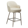 bae-swivel-counter-stool-simply-beige-bouclé-w-antique-brass-swivel-legs_300208343-01-main Main image of the bae swivel counter stool in simply beige boucle fabric with antique brass legs