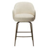 bae-swivel-counter-stool-simply-beige-bouclé-w-antique-brass-swivel-legs_300208343-02-front Front view image of the bae swivel counter stool in simply beige boucle fabric with antique brass legs