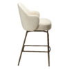 bae-swivel-counter-stool-simply-beige-bouclé-w-antique-brass-swivel-legs_300208343-03-profile Side view image of the bae swivel counter stool in simply beige boucle fabric with antique brass legs