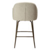 bae-swivel-counter-stool-simply-beige-bouclé-w-antique-brass-swivel-legs_300208343-04-back Rear view image of the bae swivel counter stool in simply beige boucle fabric with antique brass legs