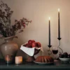 Florentina Beige Vase on sideboard with candlelight