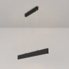 Step Black Pendant Light at an angle