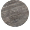 Canopus walnut oak round dining table with a central pedestal base, visible wood grain detail, and warm natural finish on a white background