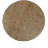 egio-natural-oak-round-dining-table-top Egio natural oak round dining table with a warm oak finish, round tabletop, sculptural panel base, and visible wood grain on a white background.