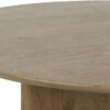 egio-natural-oak-round-dining-table-zoom Egio natural oak round dining table with a warm oak finish, round tabletop, sculptural panel base, and visible wood grain on a white background.