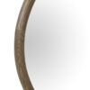 Elara medium round oak mirror with a natural wood frame and circular design, measuring 100cm in diameter, ideal for hallways, living rooms, bedrooms, and contemporary interiors