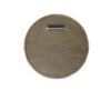 elara-smll-round-oak-mirror-back Elara small round mirror with a warm oak-coloured wooden frame and natural wood grain detail on a white background.
