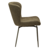 glam-chair-swivel-dark-olive-w-antique-pewter-swivel-legs_100208303-03-profile Side image of the glam chair in dark olive boucle with antique brass legs