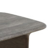 Howitt walnut oak rectangular dining table with bold panel legs, softened edges, and visible wood grain detail on a white background.