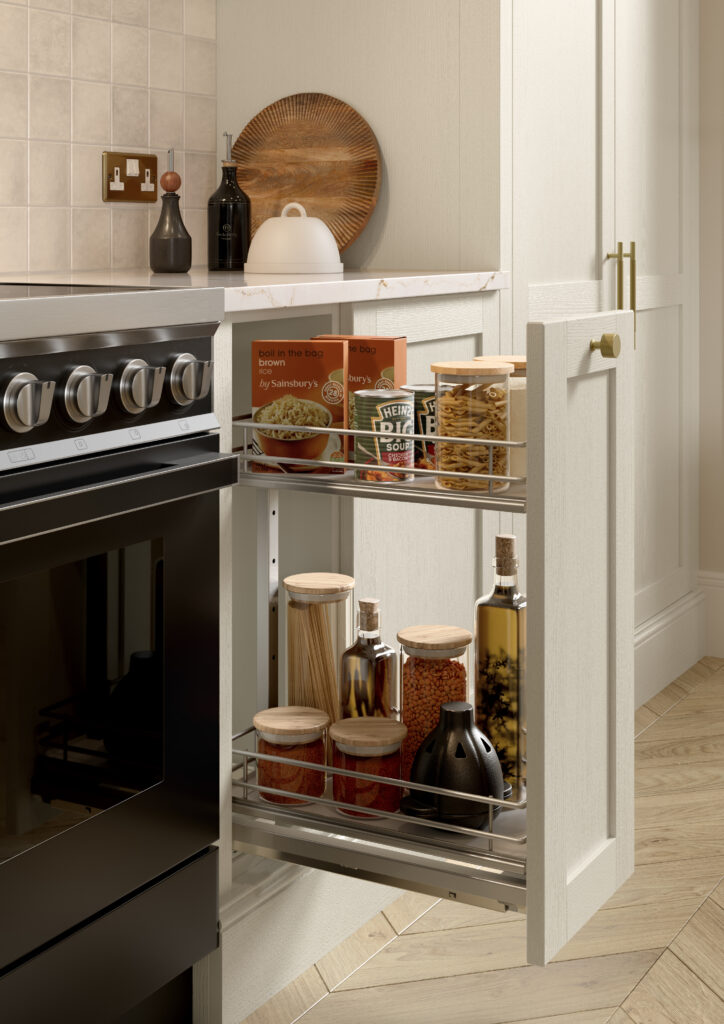 Pull out larder storage