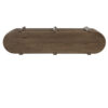 rowan-oak-console-display-shelf-180cm-top Rowan oak console and display shelf with three open tiers, rounded edges, and a warm wood finish. Ideal for displaying books, decorative accessories, and home décor in living rooms and hallways.