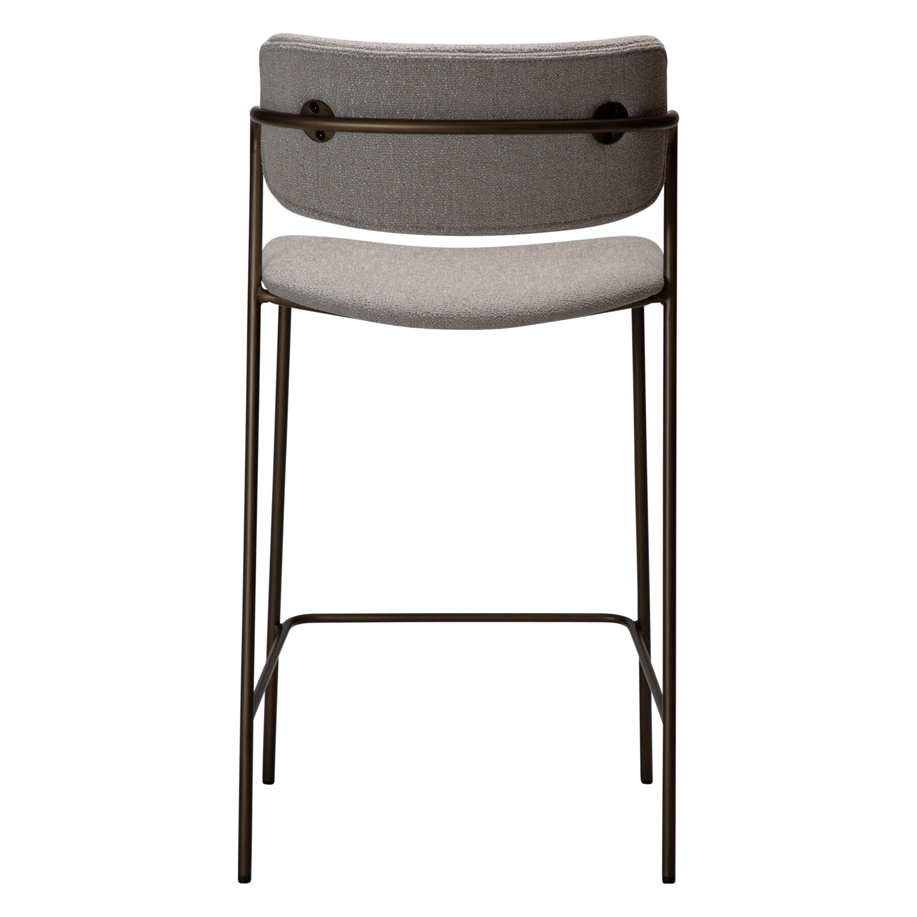 Zed Counterstool - Cashmere Boucle with Antique Brass Metal Legs - Image 4