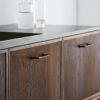 Lounge_546260128-23_03 Lounge antique brown Zamac cabinet handle with ergonomic concave grip for kitchen cabinets and bespoke furniture.