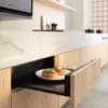 The BORA Multi drawer integrated into the cabinetry