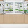 fisher-paykel-91cm-integrated-refrigerator-freezer-with-ice-unit-contents Fisher & Paykel 91cm integrated refrigerator freezer with automatic ice maker, panel-ready design, and bottom freezer drawer for modern kitchens.