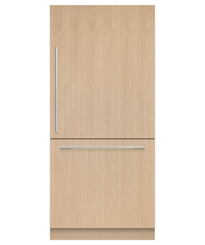 fisher-paykel-91cm-integrated-refrigerator-freezer-with-ice Fisher & Paykel 91cm integrated refrigerator freezer with automatic ice maker, panel-ready design, and bottom freezer drawer for modern kitchens.