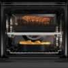 fisher-paykel-contemporary-oven-16-function-capacity Fisher & Paykel contemporary oven with 16 cooking functions, touchscreen controls, and a sleek black glass finish.