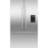 fisher-paykel-integrated-french-door-refrigerator-freezer-ice-water Fisher & Paykel integrated French door refrigerator freezer with automatic ice maker, internal water dispenser, and panel-ready design for modern kitchens.